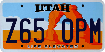 UT license plate Z650PM