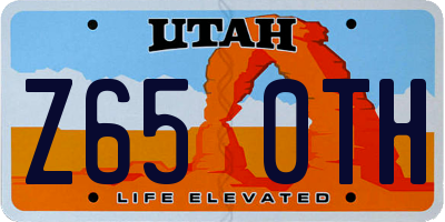 UT license plate Z650TH