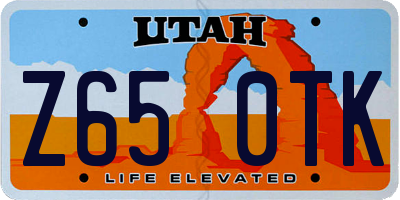 UT license plate Z650TK