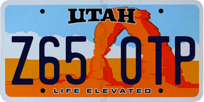 UT license plate Z650TP