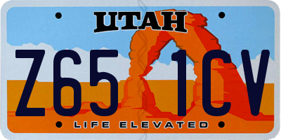 UT license plate Z651CV