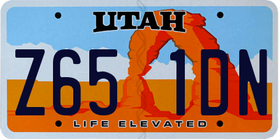 UT license plate Z651DN