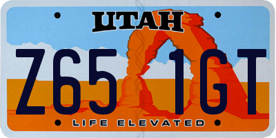 UT license plate Z651GT