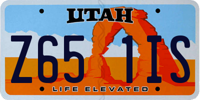 UT license plate Z651IS