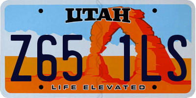 UT license plate Z651LS