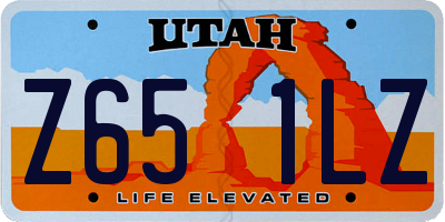 UT license plate Z651LZ