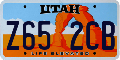 UT license plate Z652CB