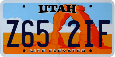 UT license plate Z652IF