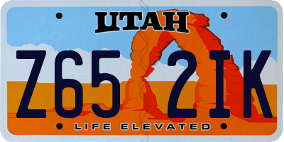 UT license plate Z652IK