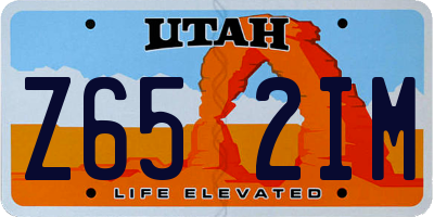 UT license plate Z652IM