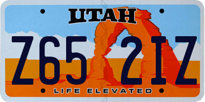 UT license plate Z652IZ