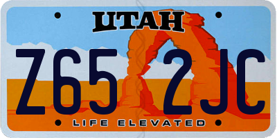 UT license plate Z652JC