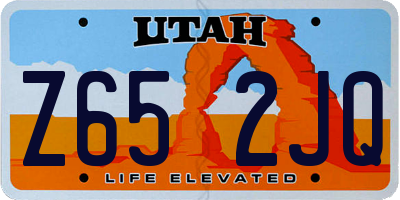UT license plate Z652JQ