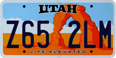 UT license plate Z652LM