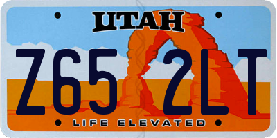 UT license plate Z652LT
