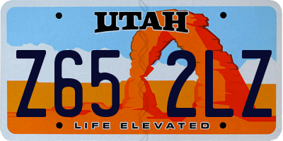 UT license plate Z652LZ