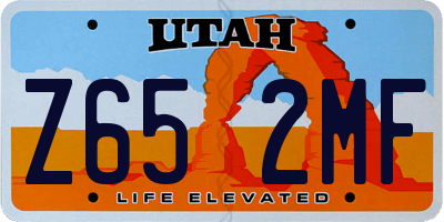 UT license plate Z652MF