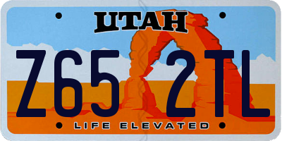UT license plate Z652TL