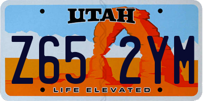 UT license plate Z652YM