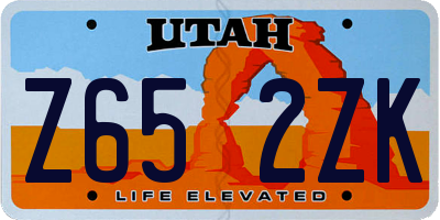 UT license plate Z652ZK