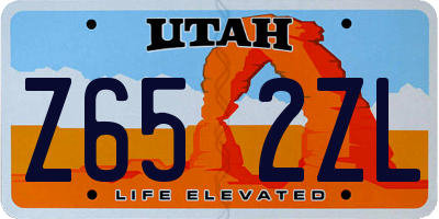 UT license plate Z652ZL