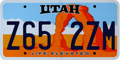 UT license plate Z652ZM