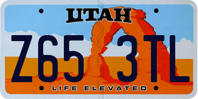 UT license plate Z653TL