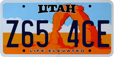 UT license plate Z654CE