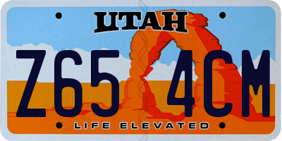 UT license plate Z654CM