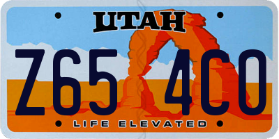 UT license plate Z654CO