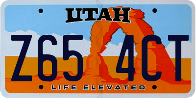 UT license plate Z654CT