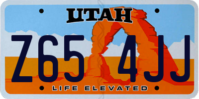 UT license plate Z654JJ