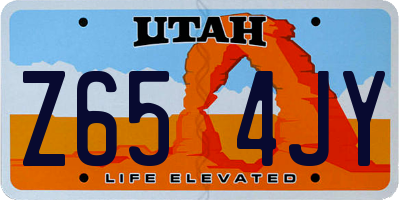 UT license plate Z654JY