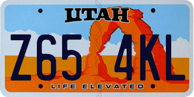 UT license plate Z654KL