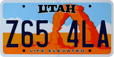 UT license plate Z654LA