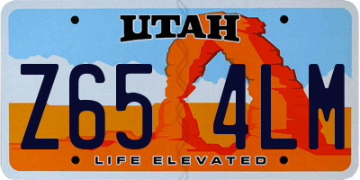 UT license plate Z654LM