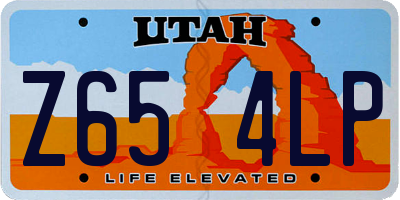 UT license plate Z654LP