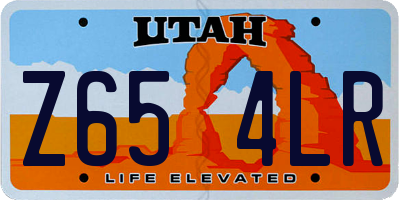 UT license plate Z654LR