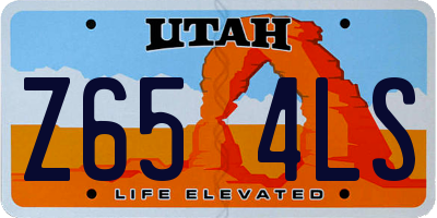 UT license plate Z654LS