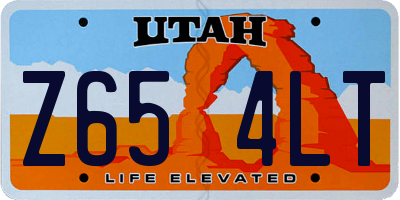 UT license plate Z654LT