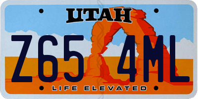 UT license plate Z654ML