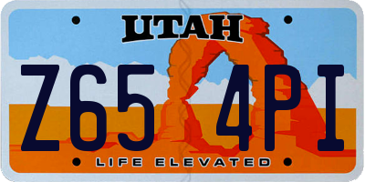 UT license plate Z654PI