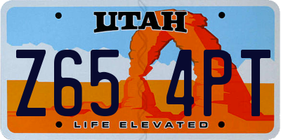 UT license plate Z654PT