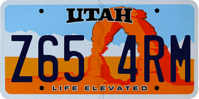 UT license plate Z654RM