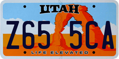 UT license plate Z655CA