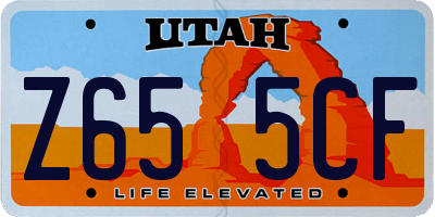 UT license plate Z655CF