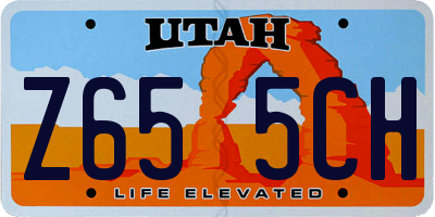 UT license plate Z655CH