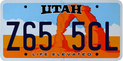 UT license plate Z655CL