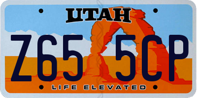 UT license plate Z655CP