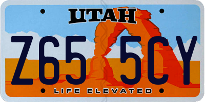UT license plate Z655CY